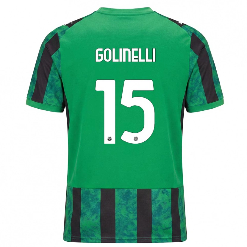 Danxen Men Emanuele Golinelli #15 Green Black White Home Jersey 2026/27 T-Shirt