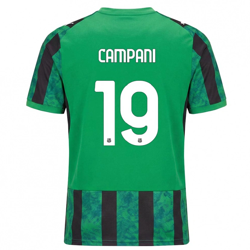 Danxen Men Andrea Campani #19 Green Black White Home Jersey 2026/27 T-Shirt