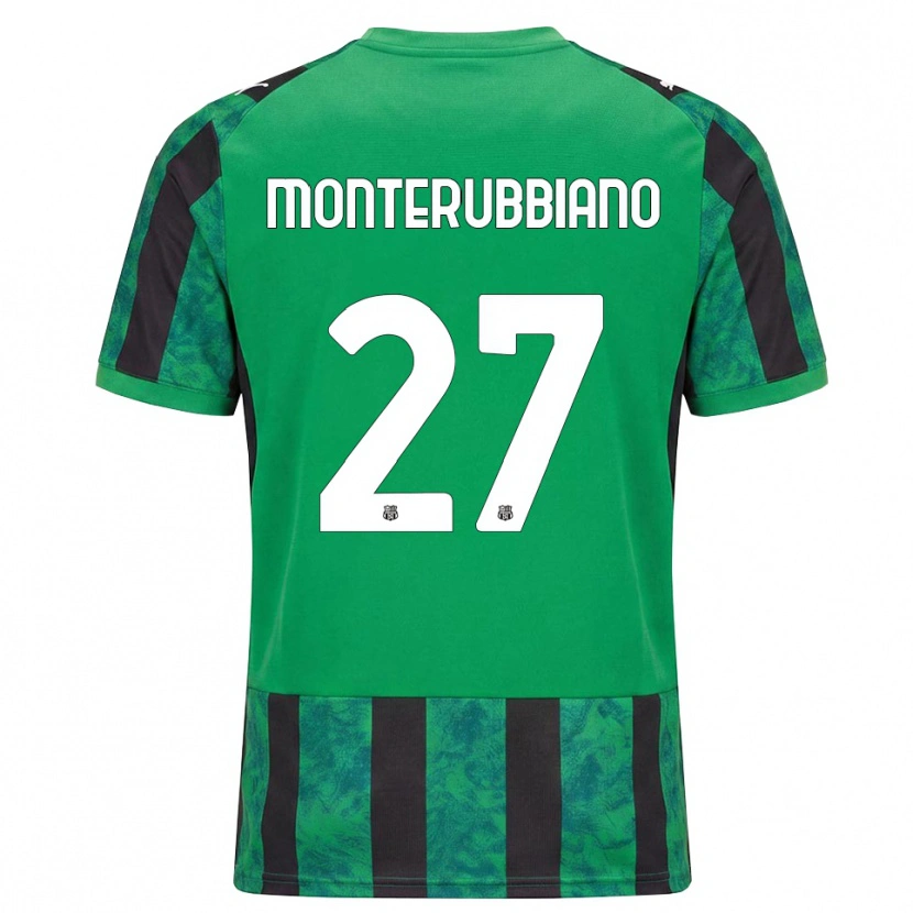 Danxen Men Valeria Monterubbiano #27 Green Black White Home Jersey 2026/27 T-Shirt