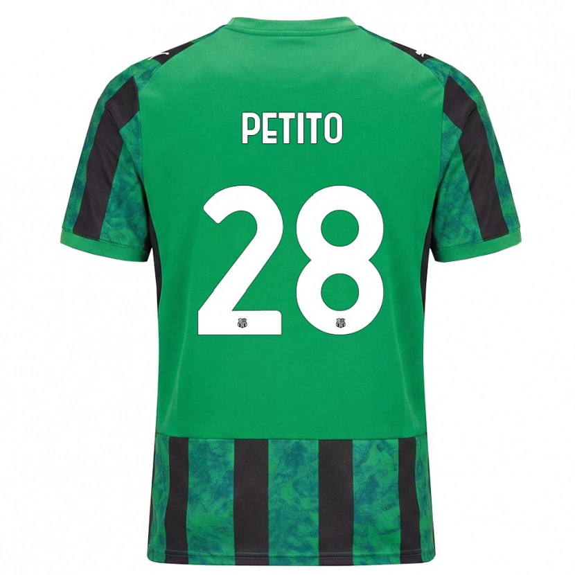Danxen Men Christian Petito #28 Green Black White Home Jersey 2026/27 T-Shirt