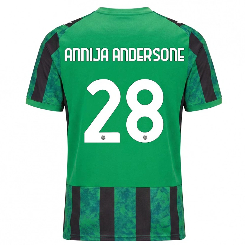 Danxen Men Gabriela Annija Andersone #28 Green Black White Home Jersey 2026/27 T-Shirt