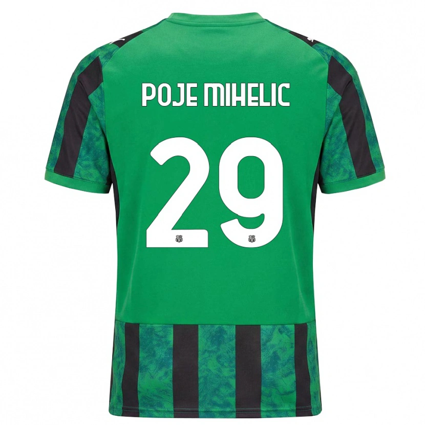 Danxen Men Naja Poje Mihelič #29 Green Black White Home Jersey 2026/27 T-Shirt