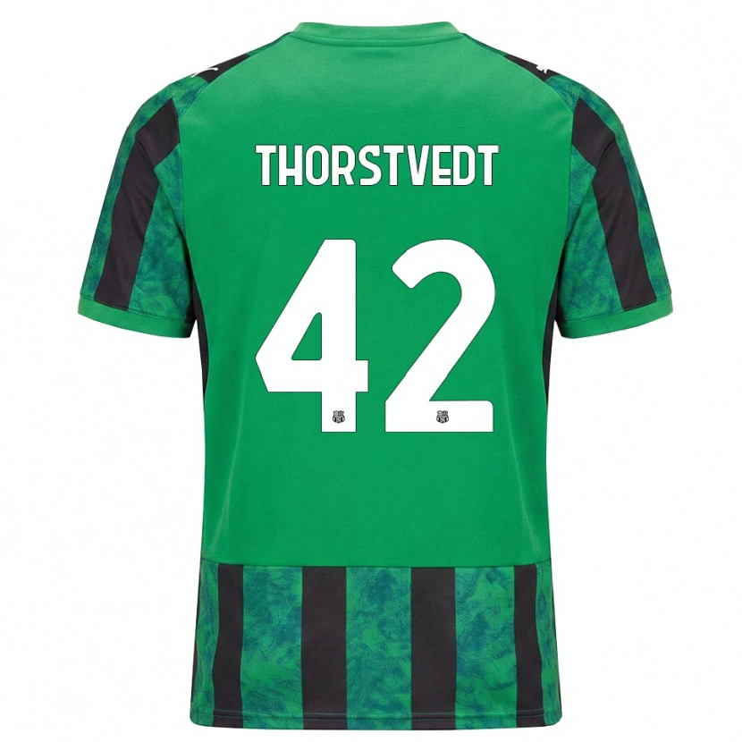 Danxen Men Kristian Thorstvedt #42 Green Black White Home Jersey 2026/27 T-Shirt