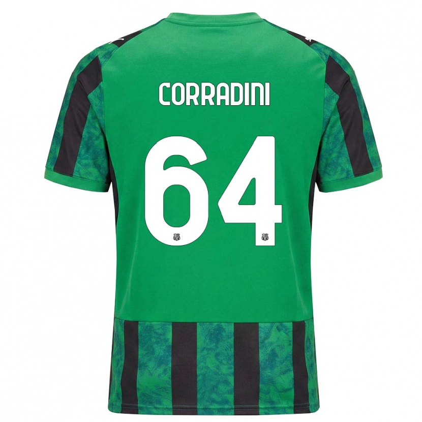 Danxen Men Francesco Corradini #64 Green Black White Home Jersey 2026/27 T-Shirt