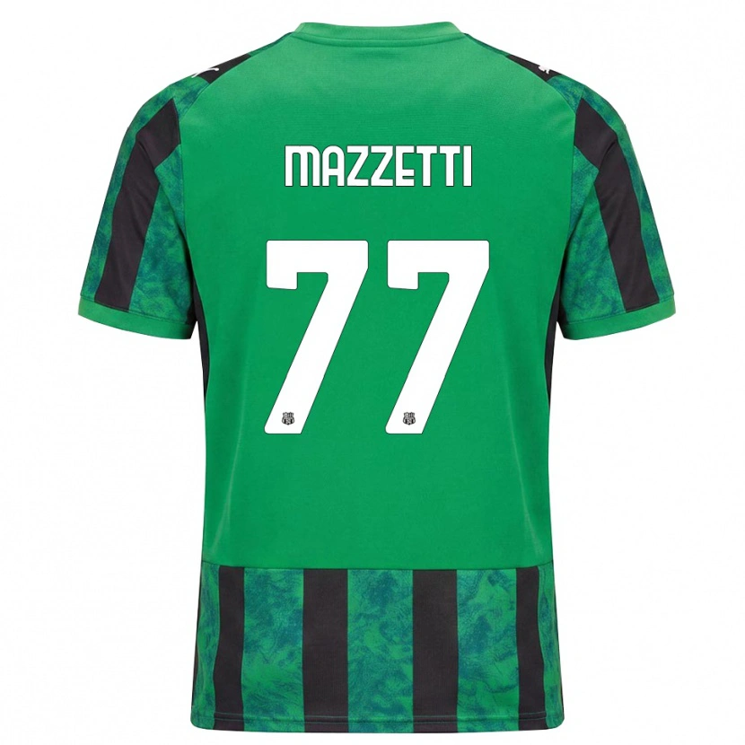 Danxen Men Riccardo Mazzetti #77 Green Black White Home Jersey 2026/27 T-Shirt