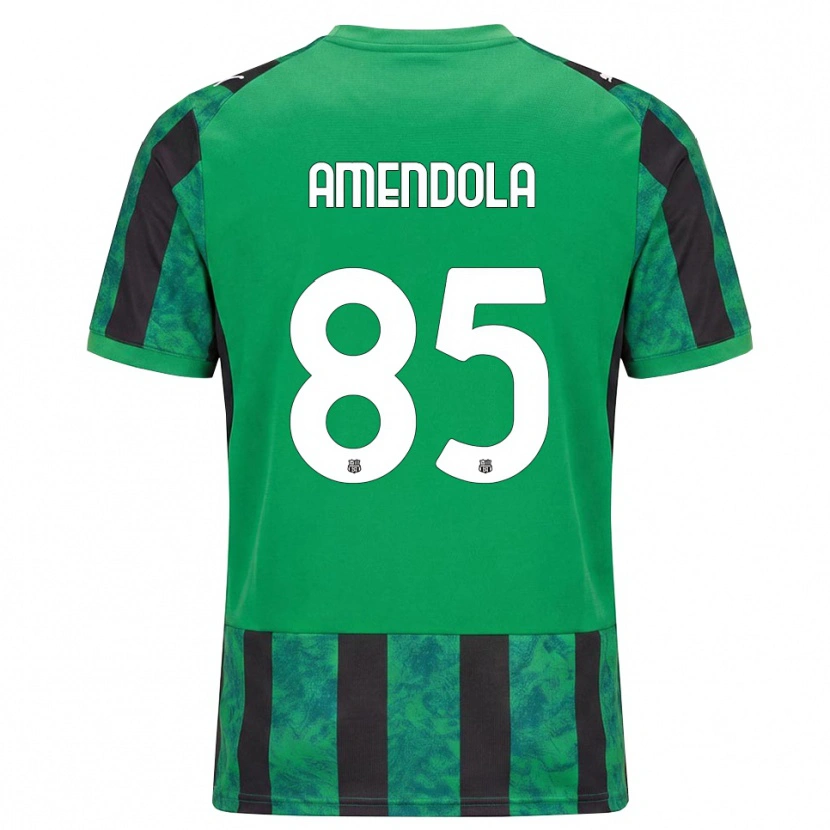 Danxen Men Catello Amendola #85 Green Black White Home Jersey 2026/27 T-Shirt