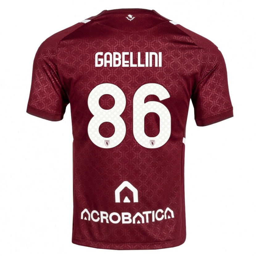 Danxen Men Tommaso Gabellini #86 Burgundy White Home Jersey 2026/27 T-Shirt
