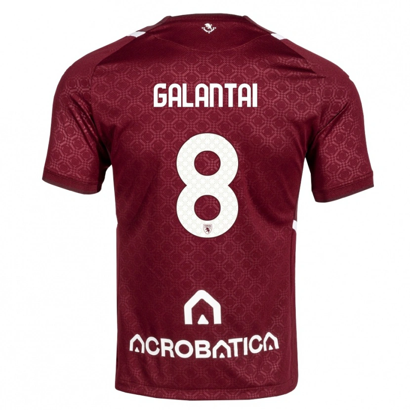 Danxen Men Tamás Galántai #8 Burgundy White Home Jersey 2026/27 T-Shirt