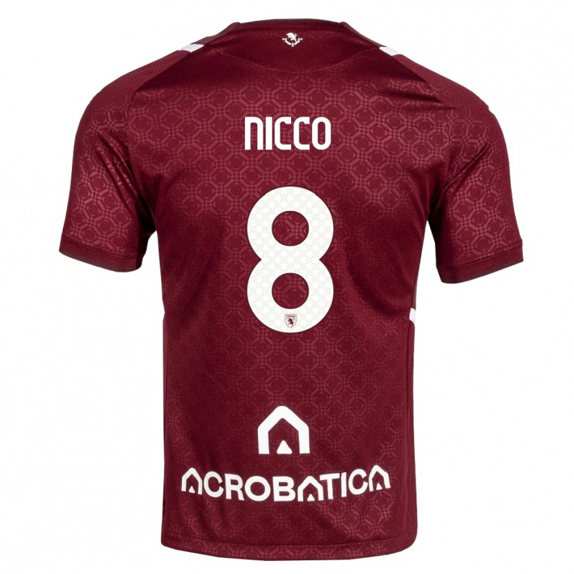 Danxen Men Giada Nicco #8 Burgundy White Home Jersey 2026/27 T-Shirt