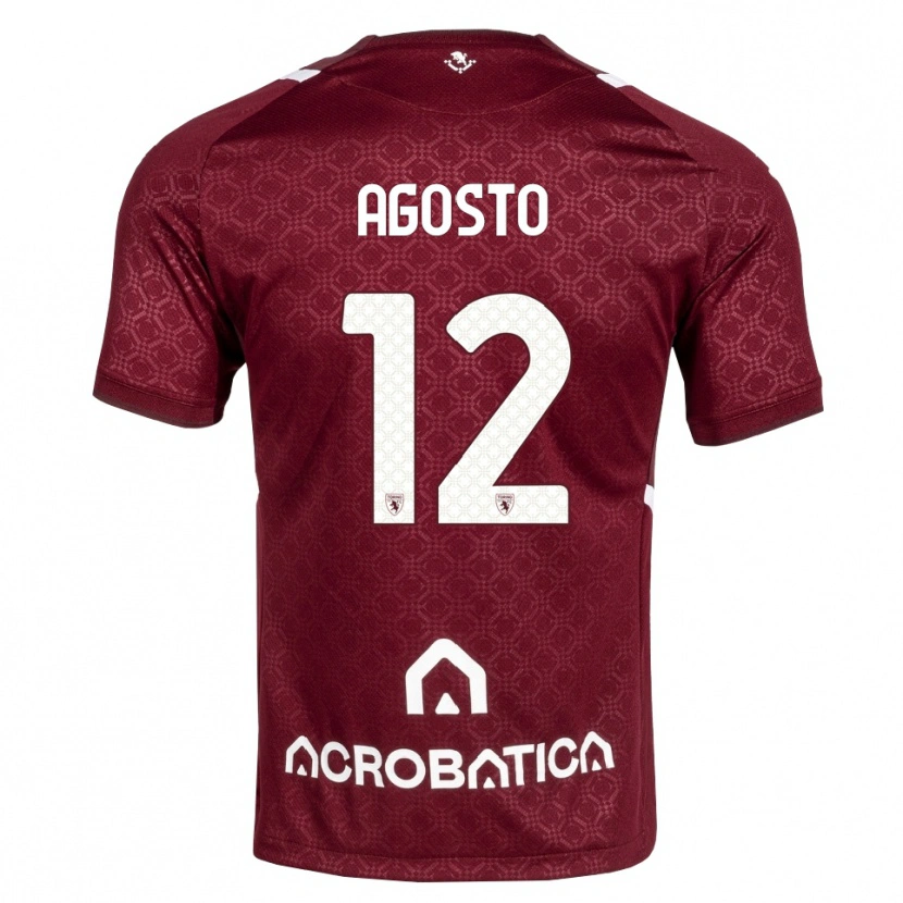 Danxen Men Gabriel Agosto #12 Burgundy White Home Jersey 2026/27 T-Shirt