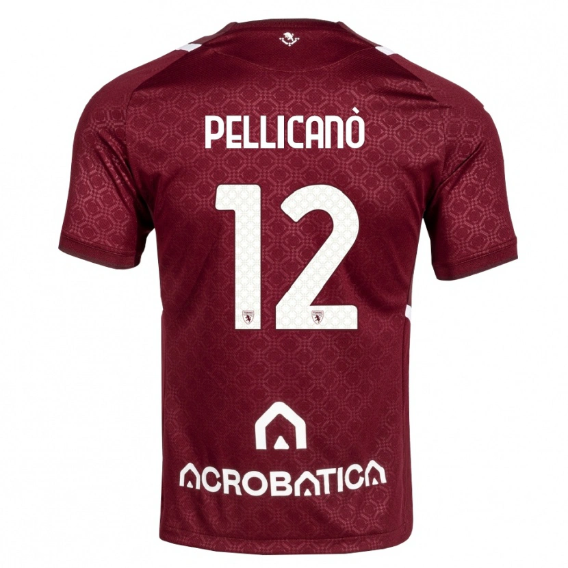 Danxen Men Pasquale Pellicanò #12 Burgundy White Home Jersey 2026/27 T-Shirt