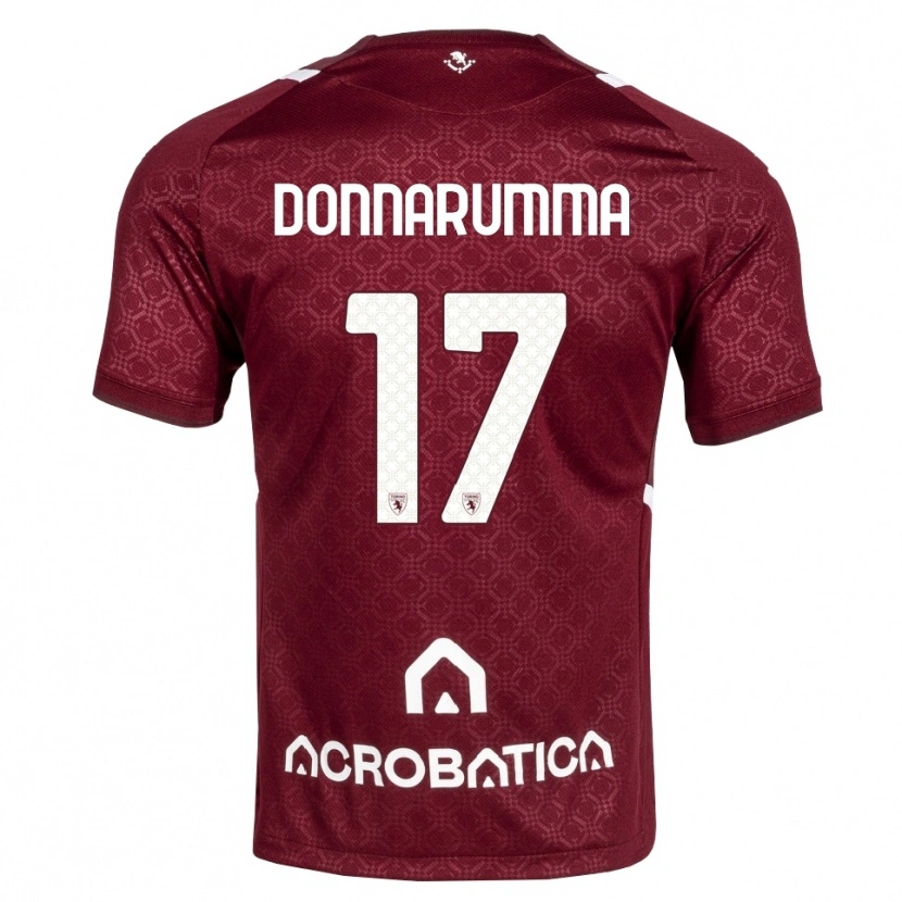 Danxen Men Antonio Donnarumma #17 Burgundy White Home Jersey 2026/27 T-Shirt