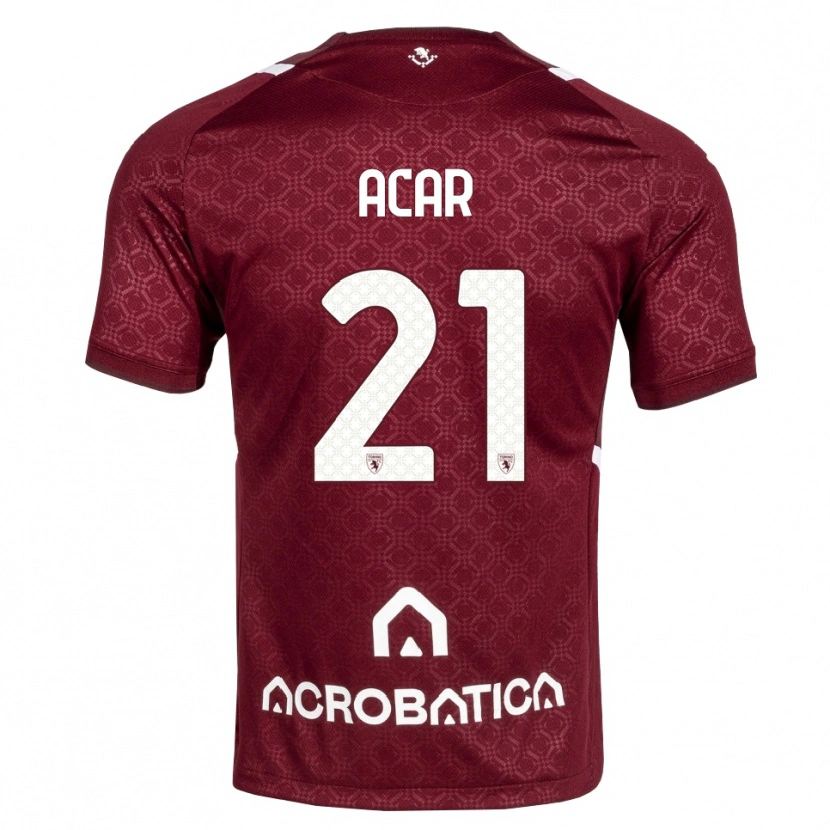 Danxen Men Emirhan Acar #21 Burgundy White Home Jersey 2026/27 T-Shirt