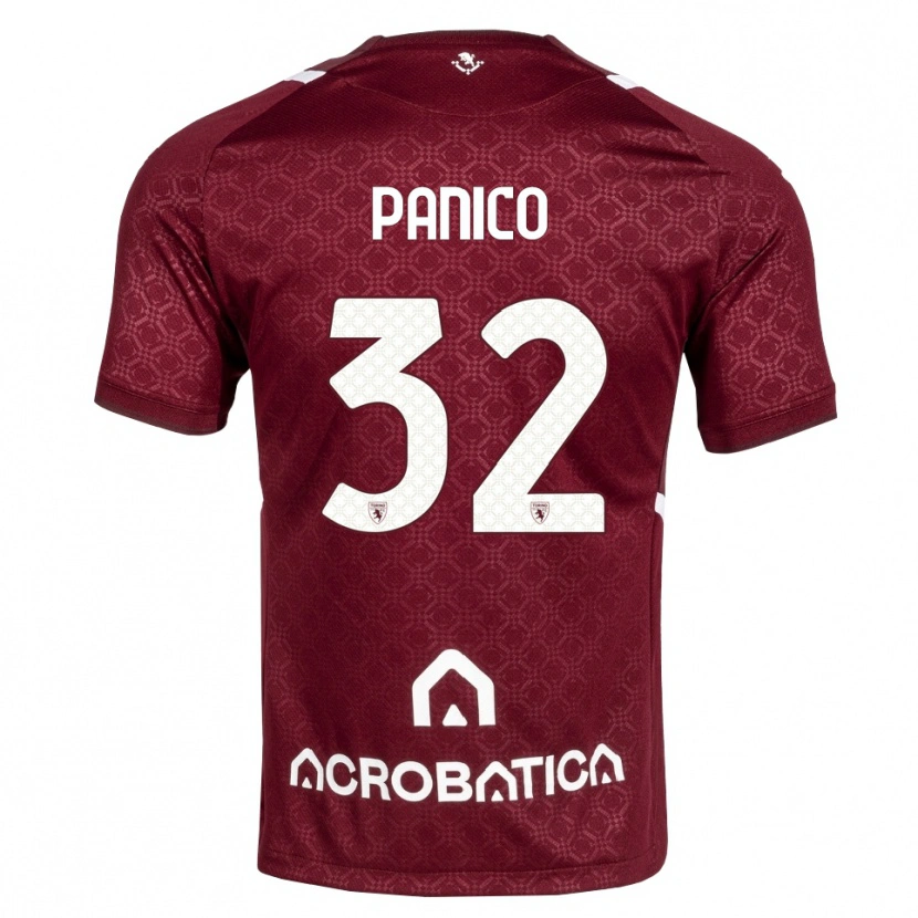 Danxen Men Patrizia Panico #32 Burgundy White Home Jersey 2026/27 T-Shirt