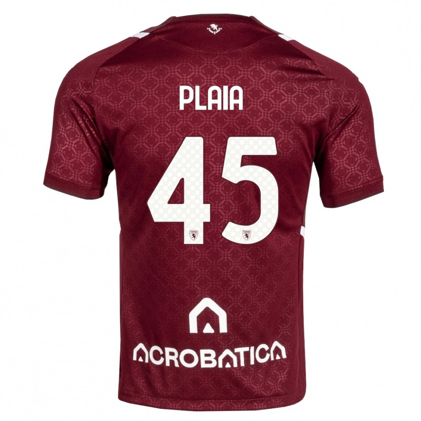 Danxen Men Francesco Plaia #45 Burgundy White Home Jersey 2026/27 T-Shirt