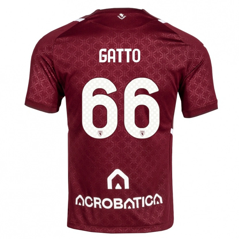 Danxen Men Tommaso Gatto #66 Burgundy White Home Jersey 2026/27 T-Shirt
