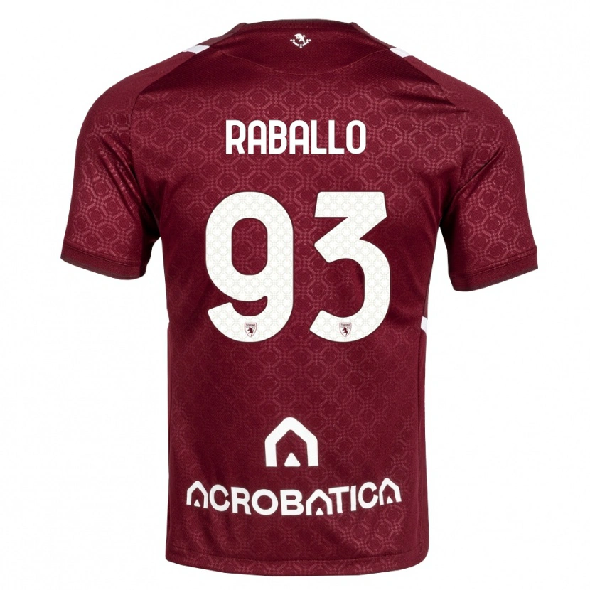 Danxen Men Alessio Raballo #93 Burgundy White Home Jersey 2026/27 T-Shirt