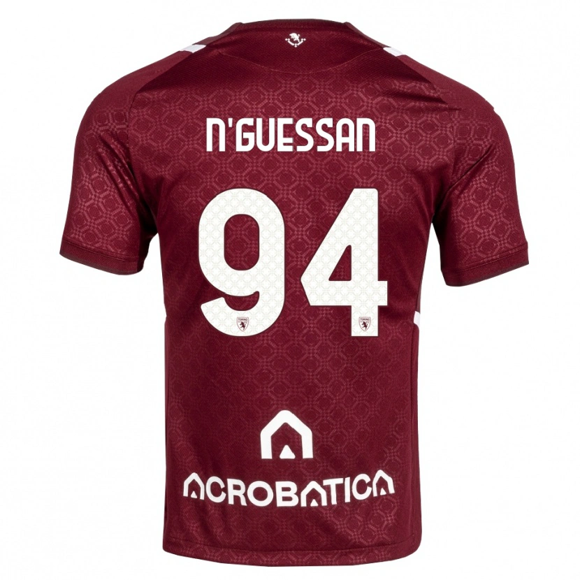 Danxen Men Ange Caumenan N'guessan #94 Burgundy White Home Jersey 2026/27 T-Shirt