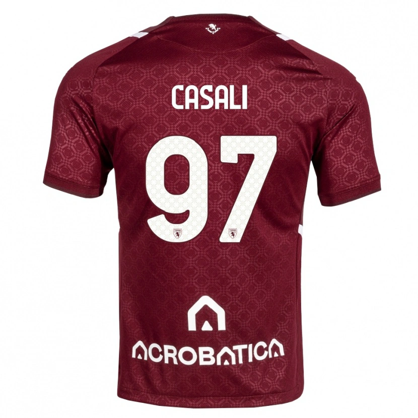 Danxen Men Michele Casali #97 Burgundy White Home Jersey 2026/27 T-Shirt