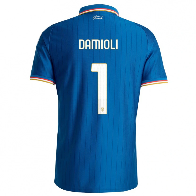 Danxen Men Mattia Damioli #1 Blue White Red Home Jersey 2026/27 T-Shirt