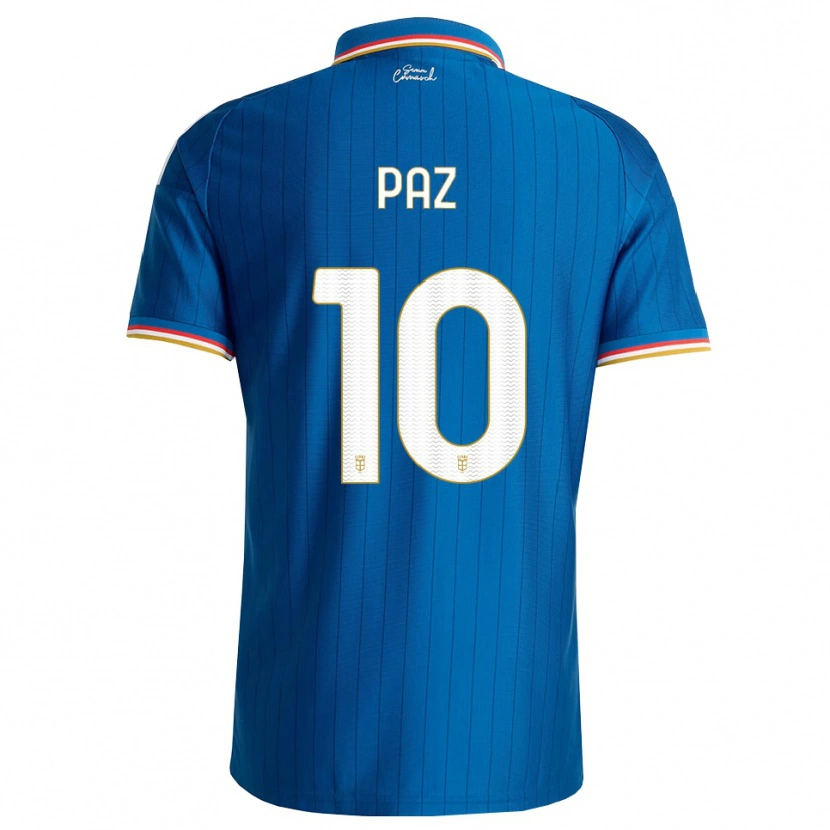 Danxen Men Nico Paz #10 Blue White Red Home Jersey 2026/27 T-Shirt
