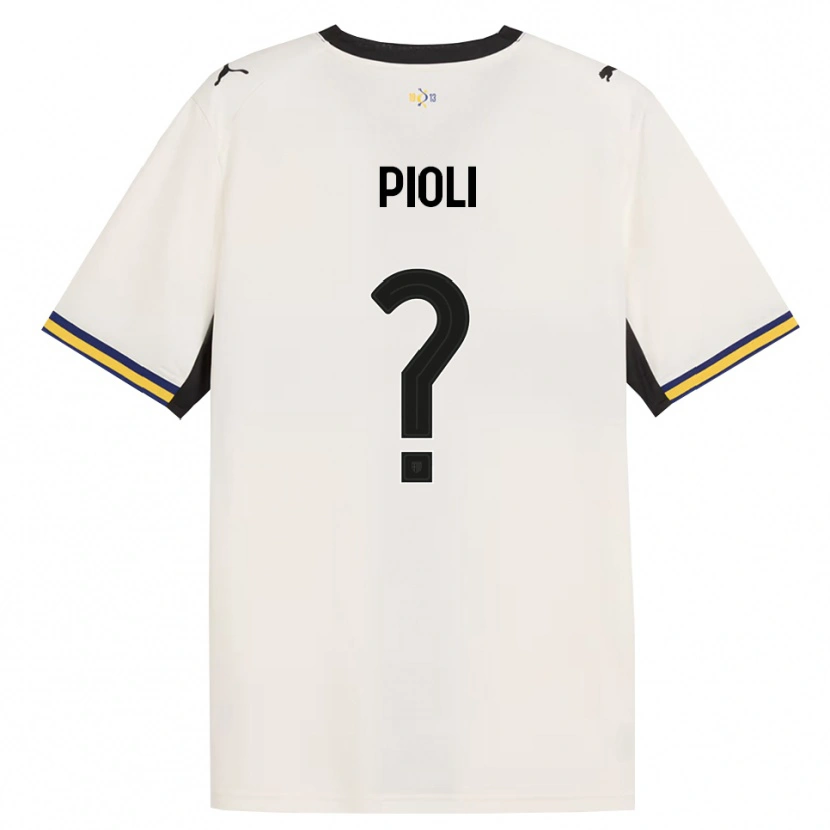 Danxen Men Federico Pioli #0 Off-White Black Yellow Home Jersey 2026/27 T-Shirt