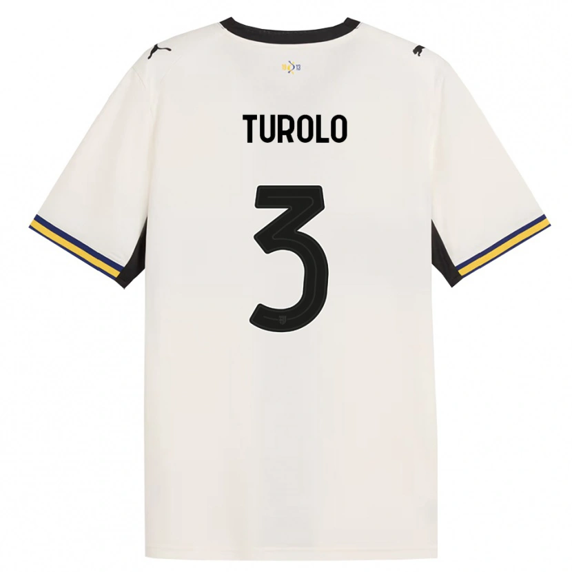 Danxen Men Alessio Turolo #3 Off-White Black Yellow Home Jersey 2026/27 T-Shirt