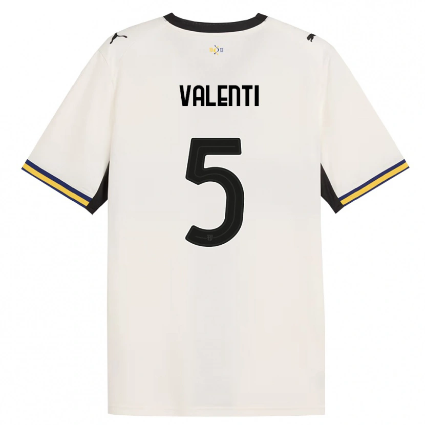 Danxen Men Lautaro Valenti #5 Off-White Black Yellow Home Jersey 2026/27 T-Shirt