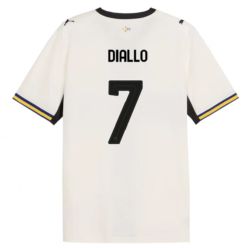 Danxen Men Ousmane Diallo #7 Off-White Black Yellow Home Jersey 2026/27 T-Shirt