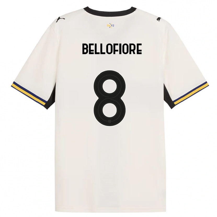 Danxen Men Nicola Bellofiore #8 Off-White Black Yellow Home Jersey 2026/27 T-Shirt
