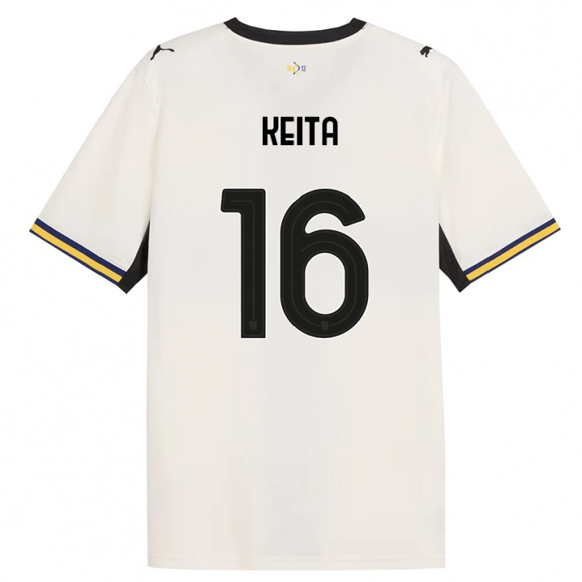 Danxen Men Mandela Keita #16 Off-White Black Yellow Home Jersey 2026/27 T-Shirt