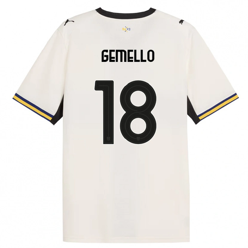 Danxen Men Andrea Gemello #18 Off-White Black Yellow Home Jersey 2026/27 T-Shirt