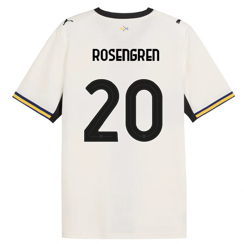 Danxen Men Lukas Rosengren #20 Off-White Black Yellow Home Jersey 2026/27 T-Shirt
