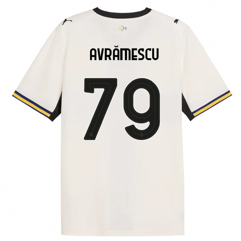 Danxen Men Ianis Avrămescu #79 Off-White Black Yellow Home Jersey 2026/27 T-Shirt