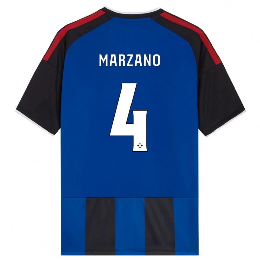 Danxen Men Michelangelo Marzano #4 Black Red White Blue Home Jersey 2026/27 T-Shirt