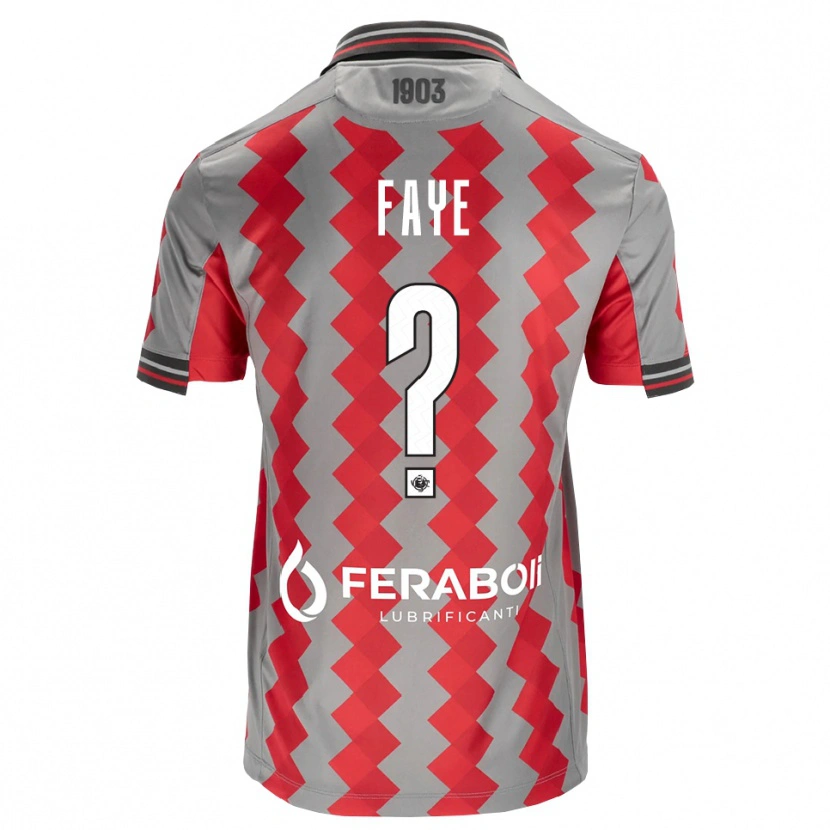 Danxen Men Nouroudine Faye #0 Grey Red White Home Jersey 2026/27 T-Shirt