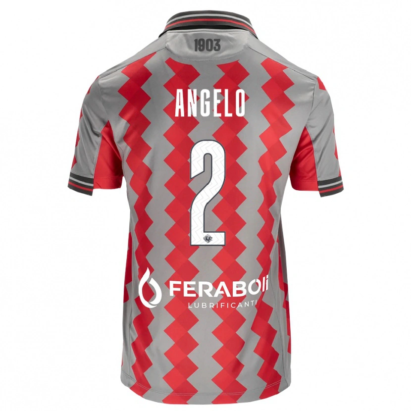 Danxen Men Angelo Antonio Di Palma #2 Grey Red White Home Jersey 2026/27 T-Shirt