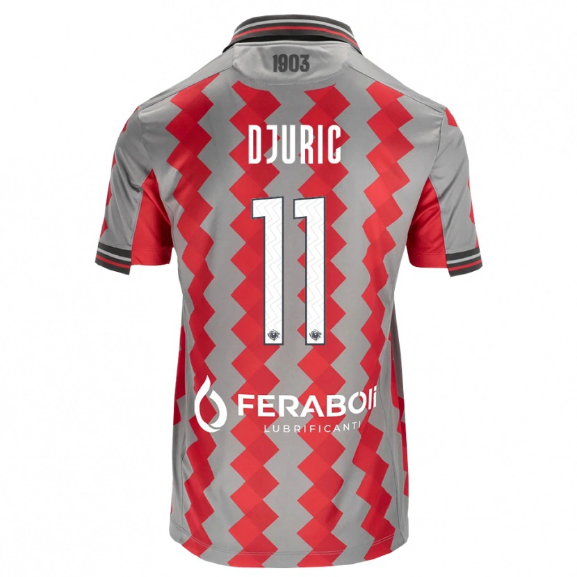 Danxen Men Milan Djuric #11 Grey Red White Home Jersey 2026/27 T-Shirt