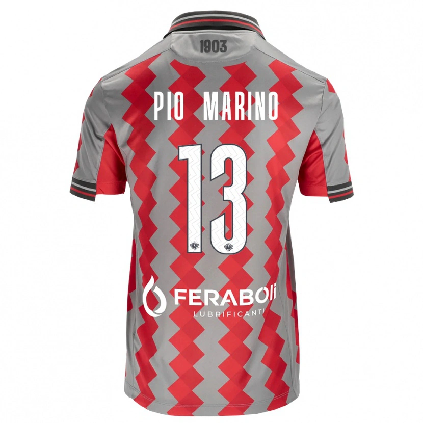 Danxen Men Lorenzo Pio Marino #13 Grey Red White Home Jersey 2026/27 T-Shirt