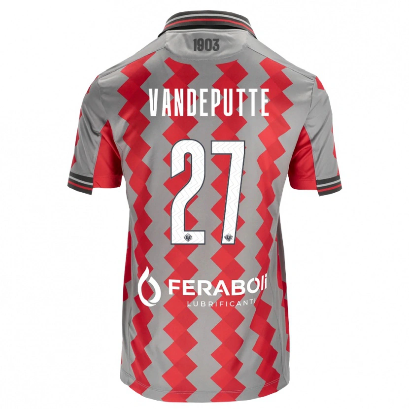 Danxen Men Jari Vandeputte #27 Grey Red White Home Jersey 2026/27 T-Shirt