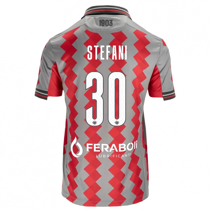 Danxen Men Christian Stefani #30 Grey Red White Home Jersey 2026/27 T-Shirt