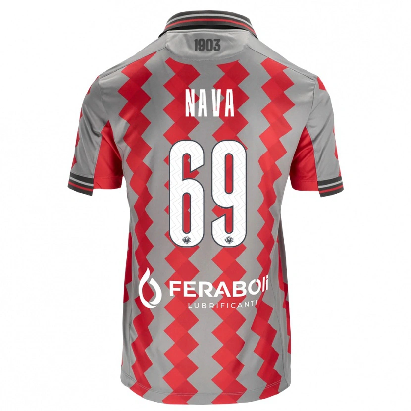 Danxen Men Lapo Nava #69 Grey Red White Home Jersey 2026/27 T-Shirt