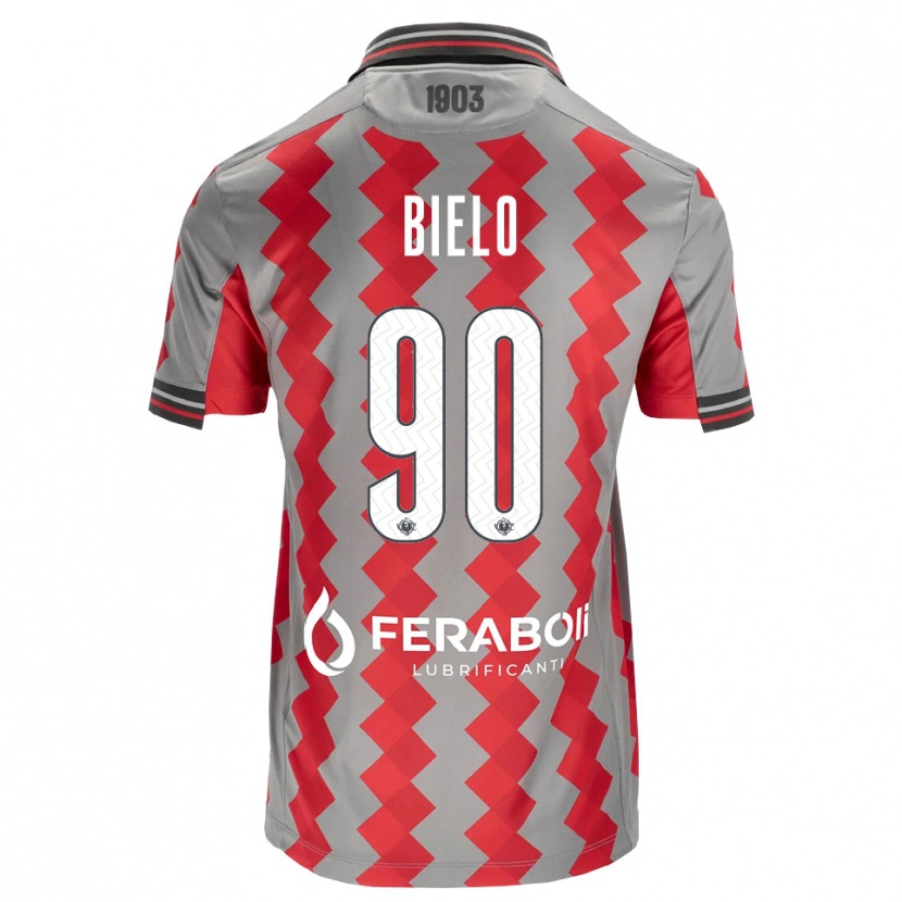 Danxen Men Manu Bielo #90 Grey Red White Home Jersey 2026/27 T-Shirt