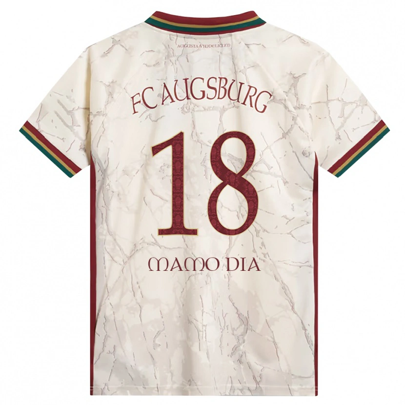 Danxen Men Amadou Mamo Dia #18 Green Rice White Burgundy Home Jersey 2026/27 T-Shirt