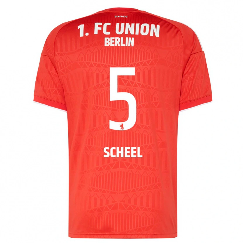 Danxen Men Luca Scheel #5 Red White Home Jersey 2026/27 T-Shirt