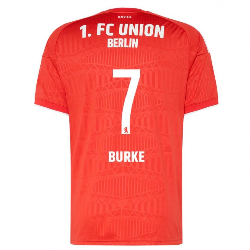 Danxen Men Oliver Burke #7 Red White Home Jersey 2026/27 T-Shirt