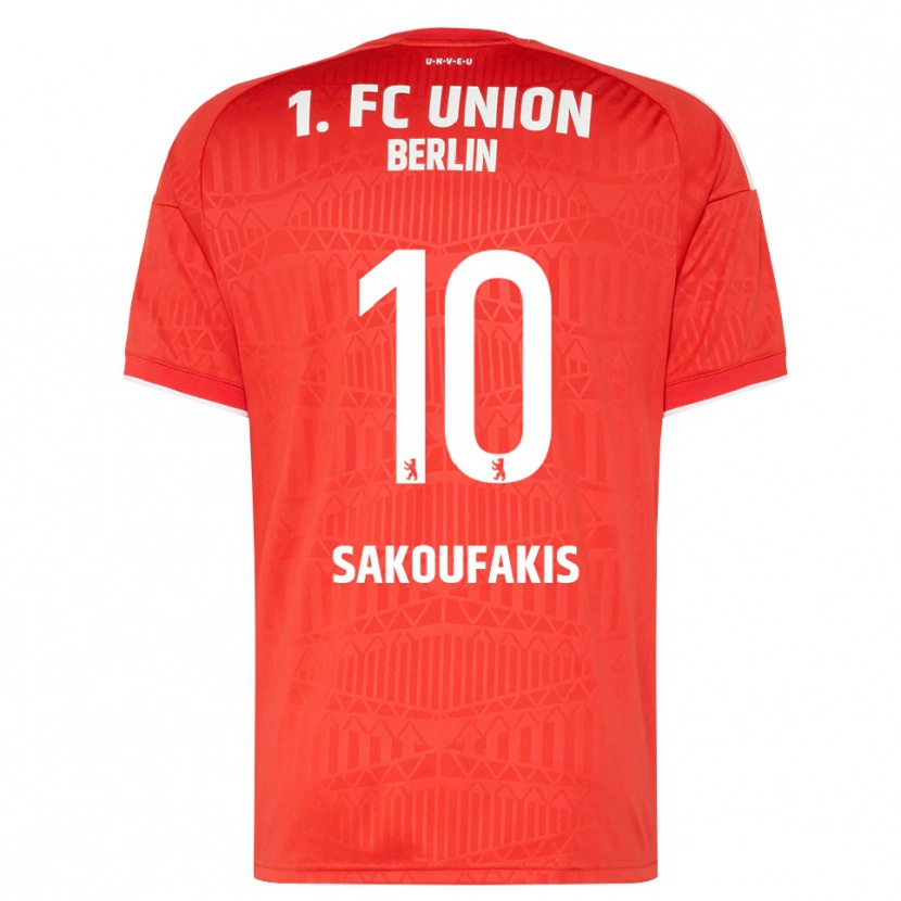 Danxen Men Theodor Sakoufakis #10 Red White Home Jersey 2026/27 T-Shirt