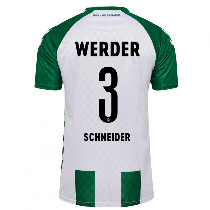 Danxen Men Dieter Schneider #3 Green White Home Jersey 2026/27 T-Shirt