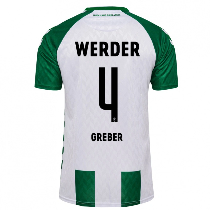 Danxen Men Egor Greber #4 Green White Home Jersey 2026/27 T-Shirt