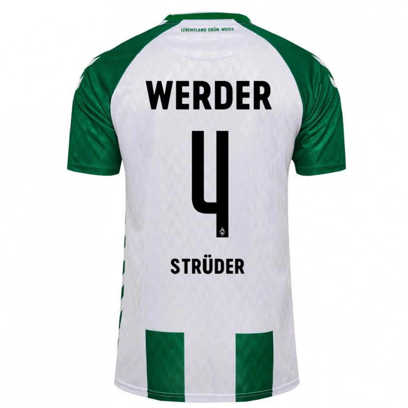 Danxen Men Mika Strüder #4 Green White Home Jersey 2026/27 T-Shirt